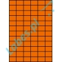 Etykiety A4 kolorowe 35x24,75 – pomarańczowe