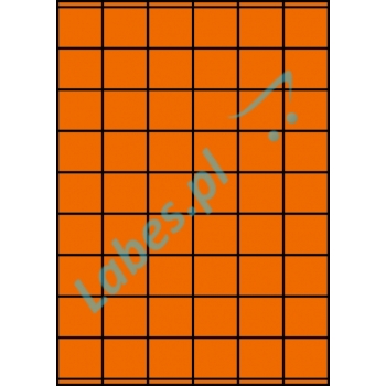 Etykiety A4 kolorowe 35x32 – pomarańczowe