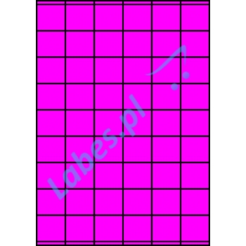 Etykiety A4 kolorowe 35x32 – różowe