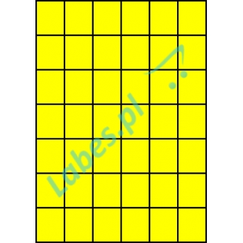 Etykiety A4 kolorowe 35x42,42 – żółte