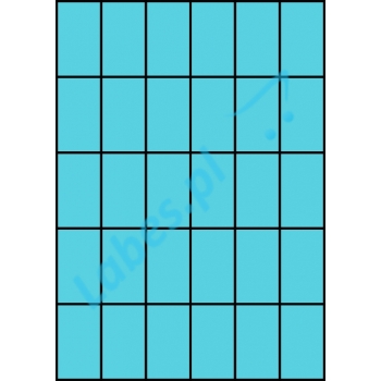 Etykiety A4 kolorowe 35x59,4 – niebieskie