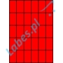 Etykiety A4 kolorowe 35x59,4 – czerwone
