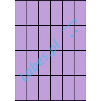 Etykiety A4 kolorowe 35x74 – fioletowe
