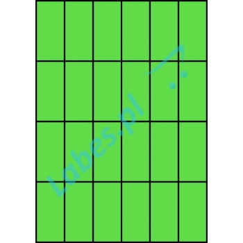 Etykiety A4 kolorowe 35x74 – zielone