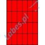 Etykiety A4 kolorowe 35x74 – czerwone