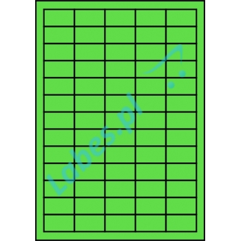Etykiety A4 kolorowe 38x21,2 – zielone