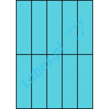 Etykiety A4 kolorowe 42x148 – niebieskie