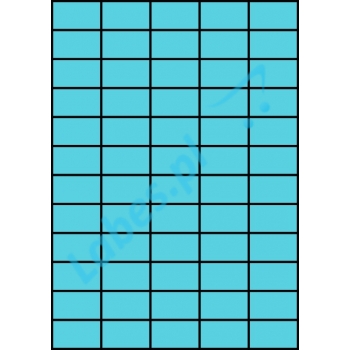 Etykiety A4 kolorowe 42x24,75 – niebieskie