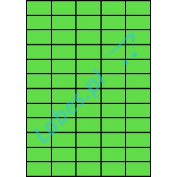 Etykiety A4 kolorowe 42x24,75 – zielone