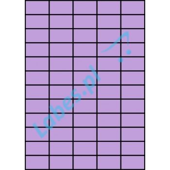 Etykiety A4 kolorowe 42x24,75 – fioletowe