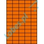 Etykiety A4 kolorowe 42x24,75 – pomarańczowe