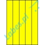 Etykiety A4 kolorowe 42x297 – żółte