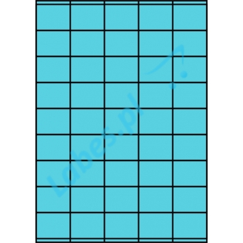 Etykiety A4 kolorowe 42x32 – niebieskie