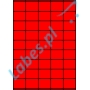 Etykiety A4 kolorowe 42x32 – czerwone
