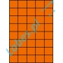 Etykiety A4 kolorowe 42x37 – pomarańczowe