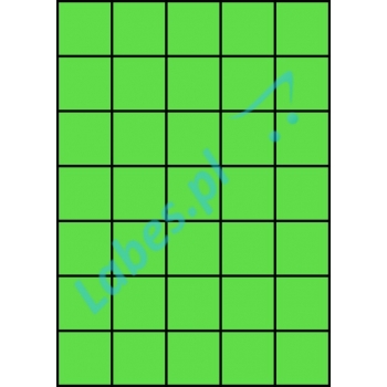 Etykiety A4 kolorowe 42x42,42 – zielone