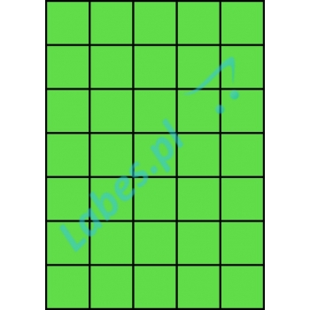 Etykiety A4 kolorowe 42x42,42 – zielone