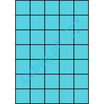 Etykiety A4 kolorowe 42x42,42 – niebieskie