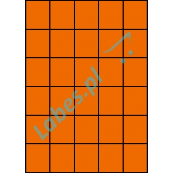 Etykiety A4 kolorowe 42x49,5 – pomarańczowe