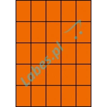 Etykiety A4 kolorowe 42x59,4 – pomarańczowe