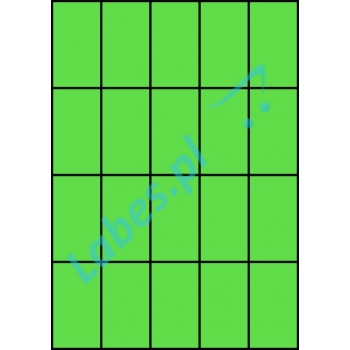 Etykiety A4 kolorowe 42x74 – zielone