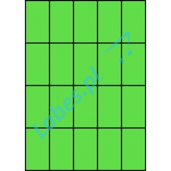 Etykiety A4 kolorowe 42x74 – zielone