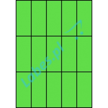 Etykiety A4 kolorowe 42x99 – zielone