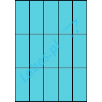 Etykiety A4 kolorowe 42x99 – niebieskie