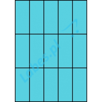 Etykiety A4 kolorowe 42x99 – niebieskie