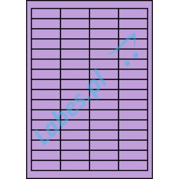 Etykiety A4 kolorowe 48,5x16,9 – fioletowe