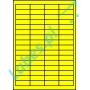 Etykiety A4 kolorowe 48,5x16,9 – żółte