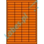 Etykiety A4 kolorowe 48,5x16,9 – pomarańczowe