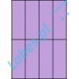 Etykiety A4 kolorowe 52,5x148 – fioletowe