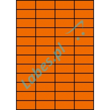 Etykiety A4 kolorowe 52,5x29,7 – pomarańczowe