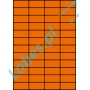 Etykiety A4 kolorowe 52,5x29,7 – pomarańczowe