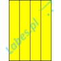 Etykiety A4 kolorowe 52,5x297 – żółte
