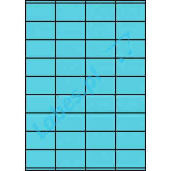 Etykiety A4 kolorowe 52,5x32 – niebieskie
