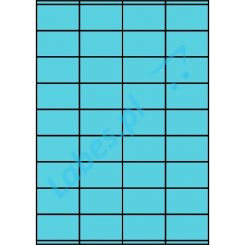 Etykiety A4 kolorowe 52,5x32 – niebieskie