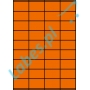 Etykiety A4 kolorowe 52,5x32 – pomarańczowe