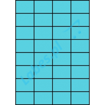 Etykiety A4 kolorowe 52,5x37 – niebieskie