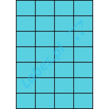 Etykiety A4 kolorowe 52,5x42,4 – niebieskie
