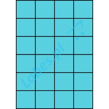 Etykiety A4 kolorowe 52,5x49,5 – niebieskie