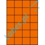 Etykiety A4 kolorowe 52,5x49,5 – pomarańczowe