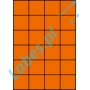 Etykiety A4 kolorowe 52,5x49,5 – pomarańczowe