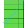 Etykiety A4 kolorowe 52,5x49,5 – zielone