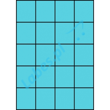 Etykiety A4 kolorowe 52,5x59,4 – niebieskie