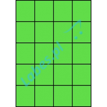 Etykiety A4 kolorowe 52,5x59,4 – zielone