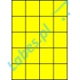 Etykiety A4 kolorowe 52,5x59,4 – żółte