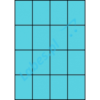 Etykiety A4 kolorowe 52,5x74 – niebieskie