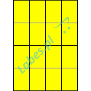 Etykiety A4 kolorowe 52,5x74 – żółte